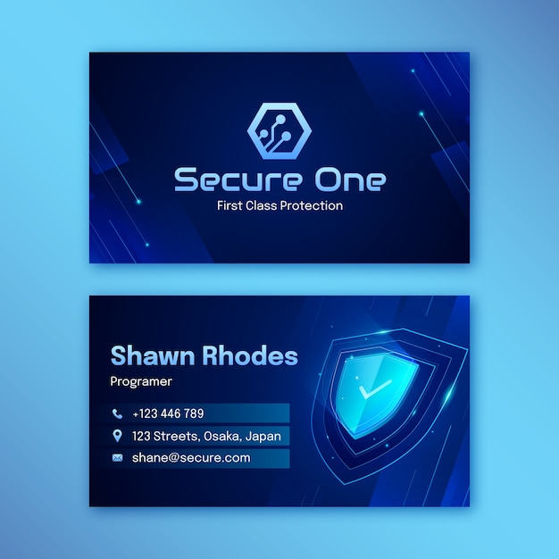 Secure business card