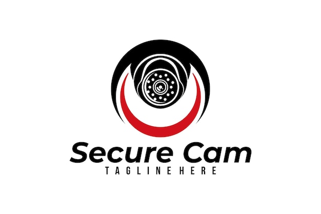 Vector secure cam logo icon vector