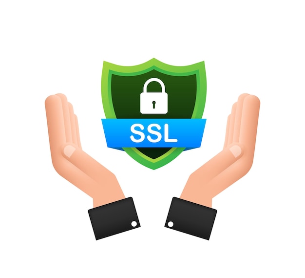 Secure connection icon vector illustration isolated on white background