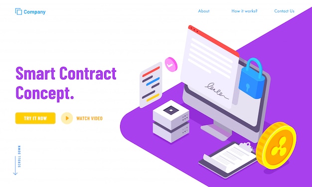 Secure contract data concept for smart contract