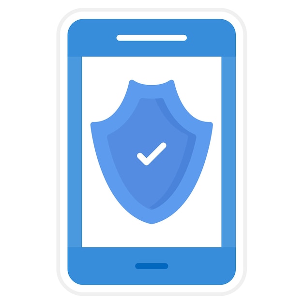 Immagine vettoriale dell'icona del dispositivo sicuro può essere utilizzata per la rete e la condivisione dei dati