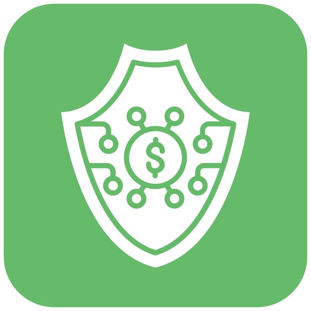 Безопасное векторное изображение значка может быть использовано для Fintech