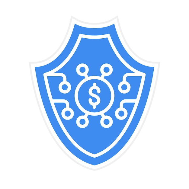 Безопасное векторное изображение значка может быть использовано для Fintech