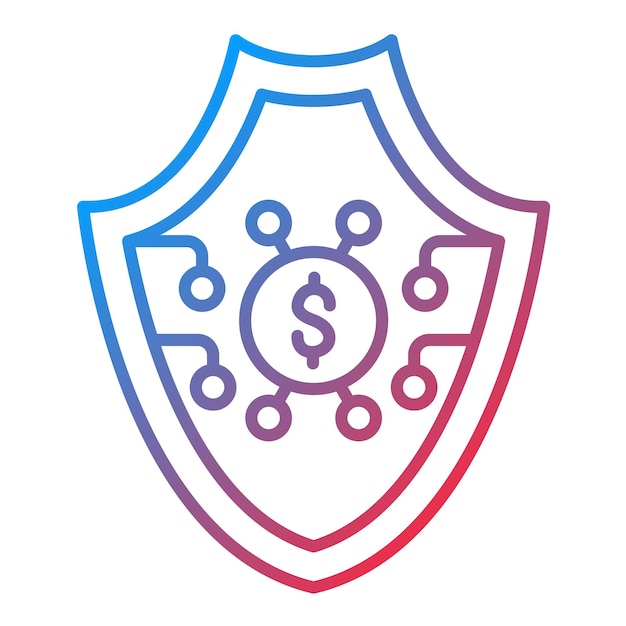 Безопасное векторное изображение значка может быть использовано для Fintech