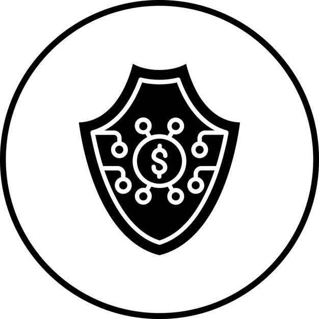 Безопасное векторное изображение значка может быть использовано для Fintech