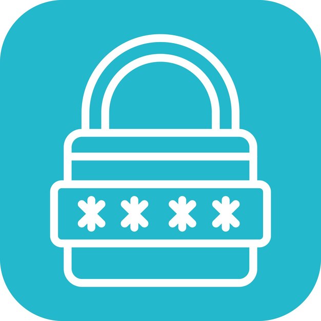 Secure Pasword icon vector image Can be used for Biometrics