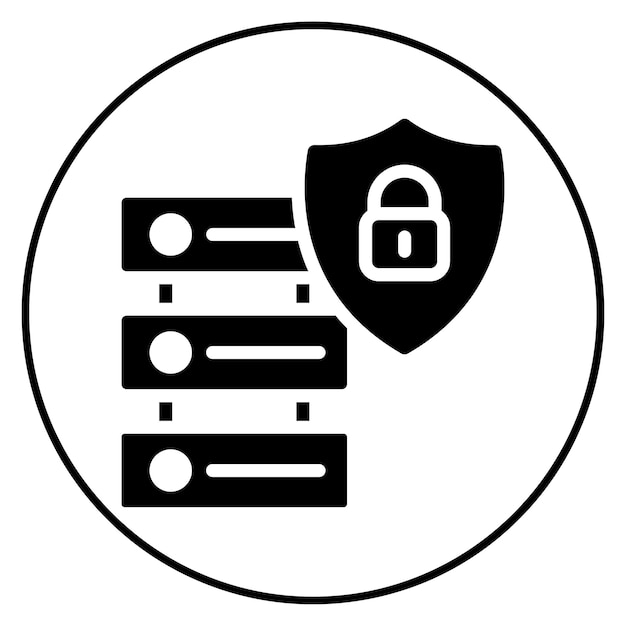 Secure server icon vector image Can be used for Information Security