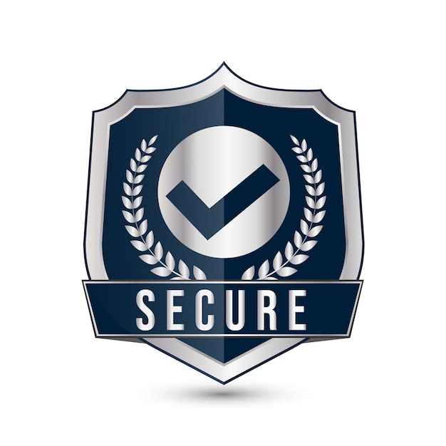 Vettore criptaggio ssl sicuro logo connessione sicura iconica vettoriale illustrazione certificato ssl iconica sicura