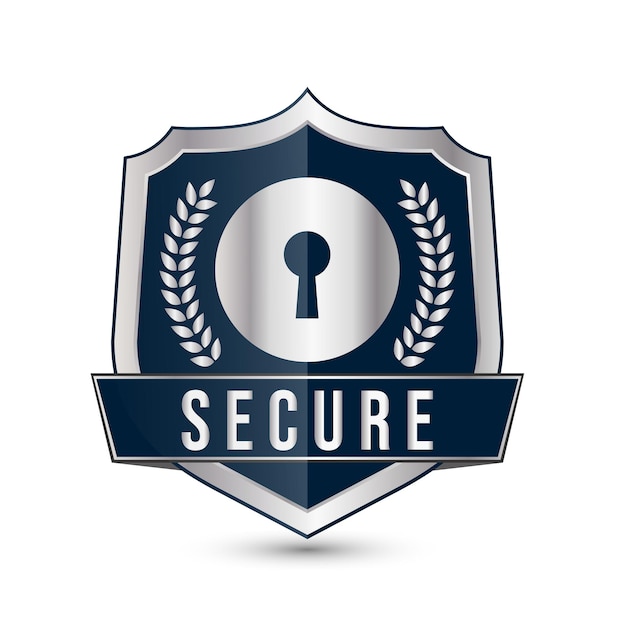 Vettore criptaggio ssl sicuro logo connessione sicura iconica vettoriale illustrazione certificato ssl iconica sicura