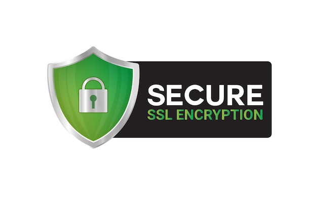 Secure Ssl Encryption Logo, Secure Connection Icon Vector Illustration, Ssl Certificate Icon