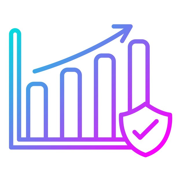 Secure Statistics Vector Illustration Style