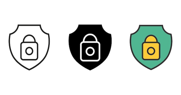 Secure vector icon vector icon