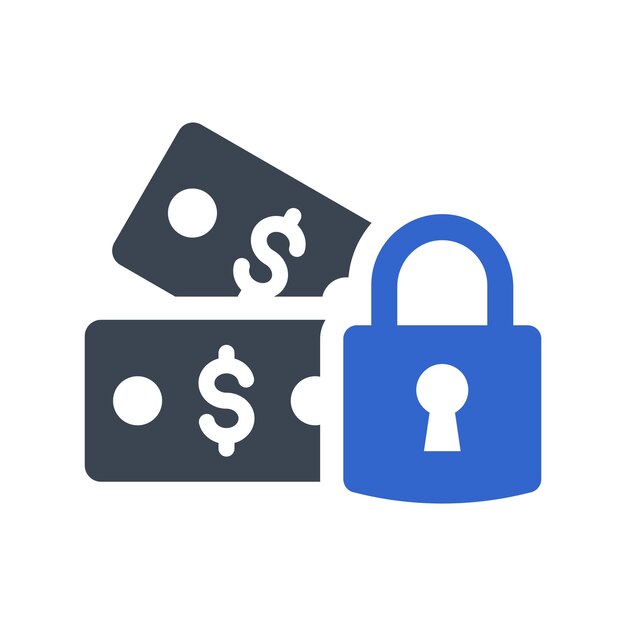 Secured money icon