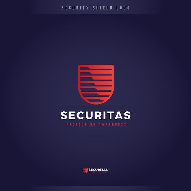 Security badge shield logo