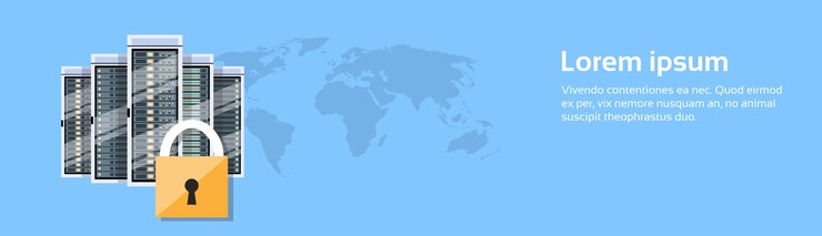 Vector security banner 