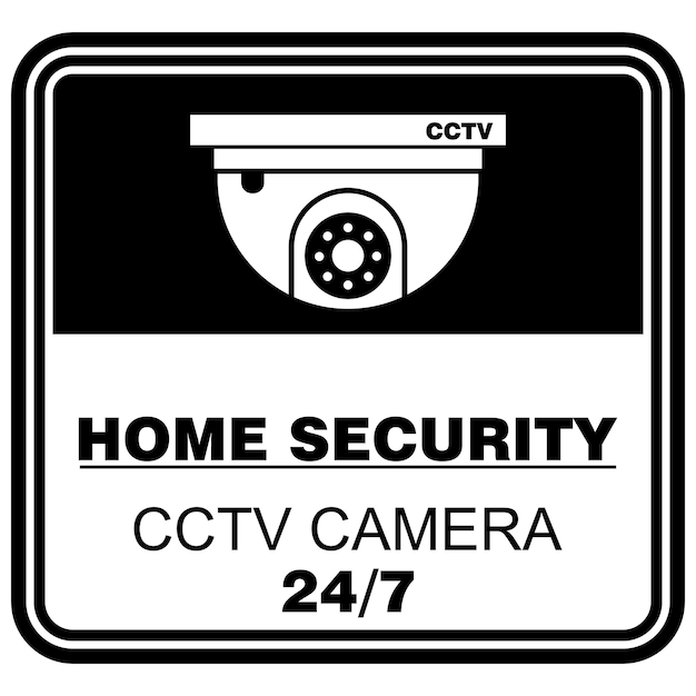 防犯カメラ cctv 作動中サイン