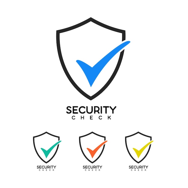 security check logo and icon design