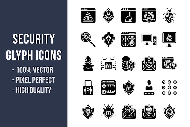 Security Glyph Icons