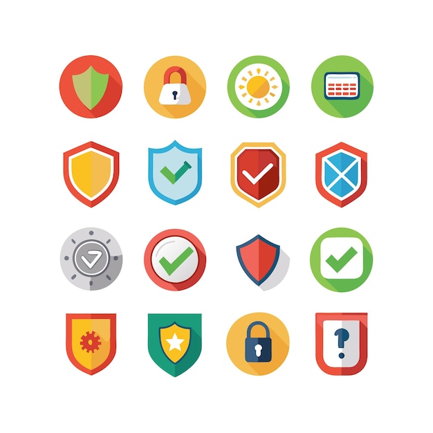 Security Icon Set Collectie Vector Illustratie