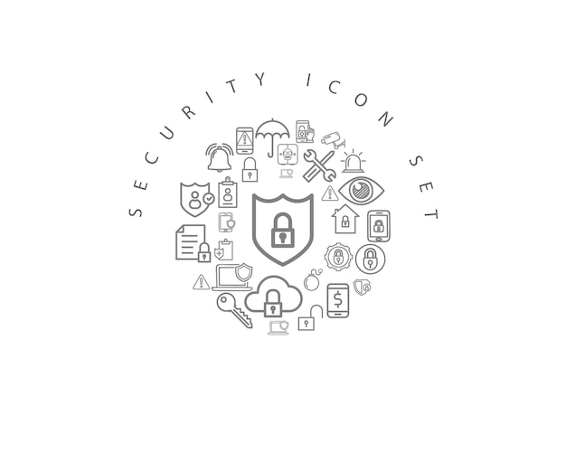 Security icon set design