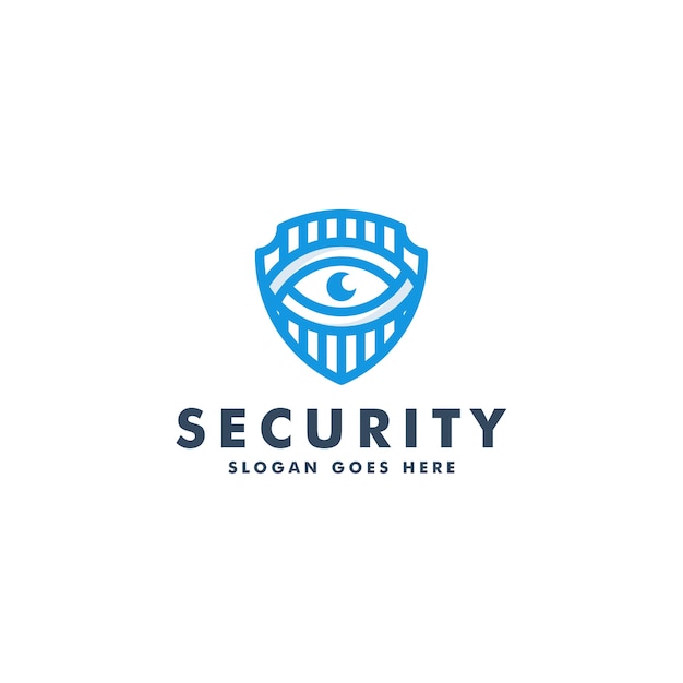 Security logo design. Safety logotype