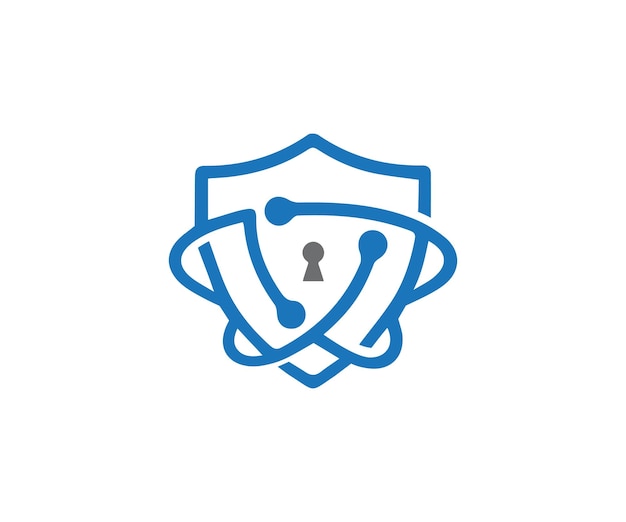 Security logo design vector template