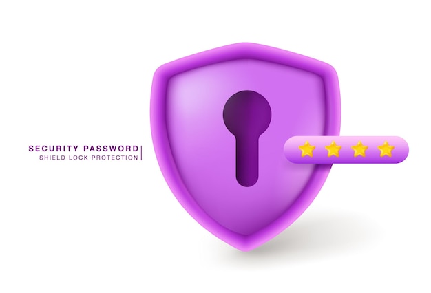 Protezione con blocco dello scudo password di sicurezza.