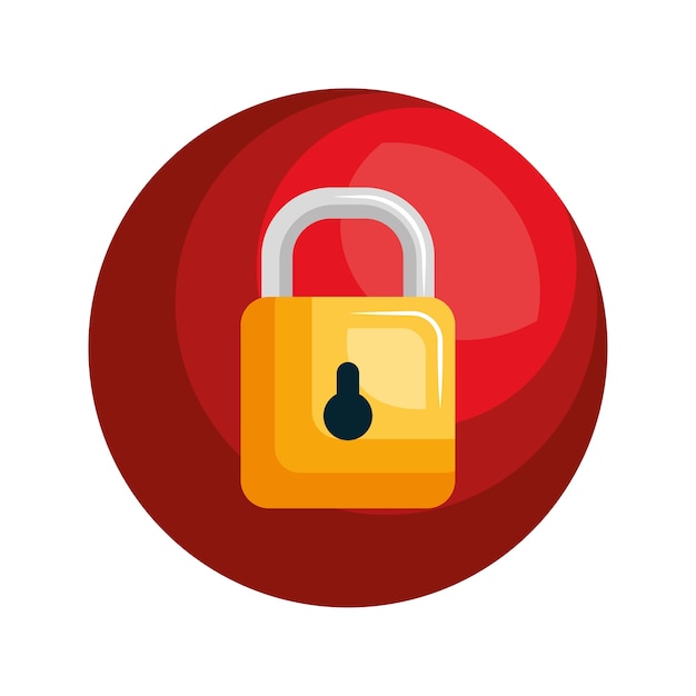 security symbol padlock isolated icon 