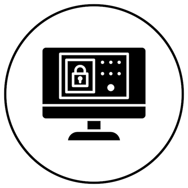 Security System icon vector image Can be used for Coding and Development