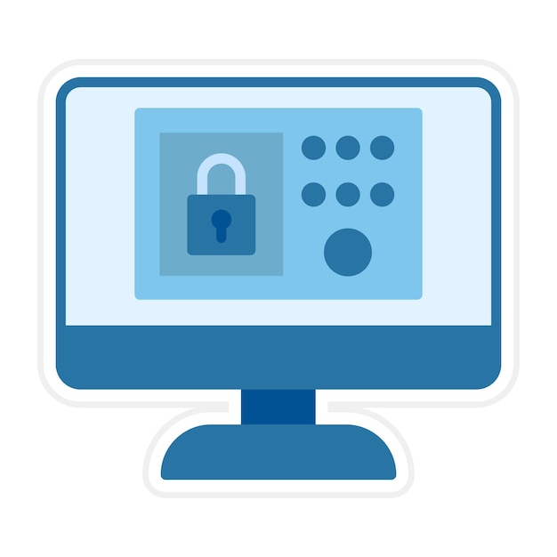 Security system icon vector image can be used for coding and development