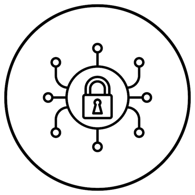 security system vector icon can be used for protection and security iconset