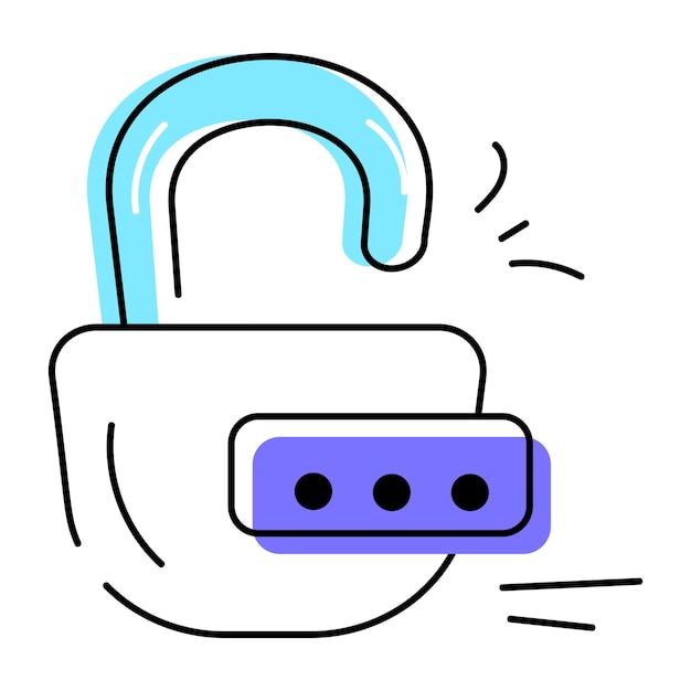 Икона системы безопасности Doodle