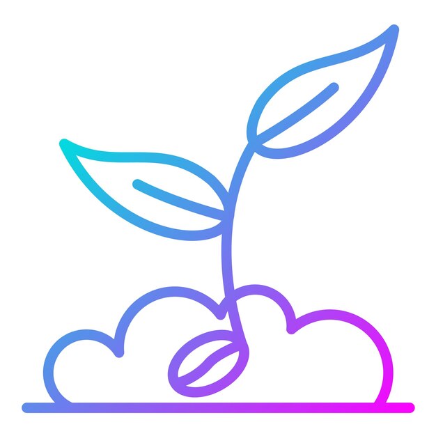 Seedling vector icon Can be used for Carnival iconset