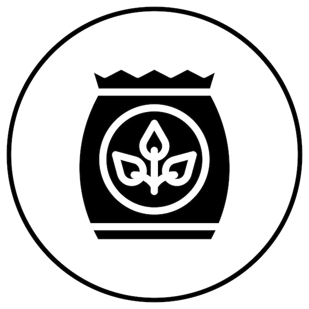 L'icona del vettore della borsa di semi può essere utilizzata per l'icona dell'agricoltura