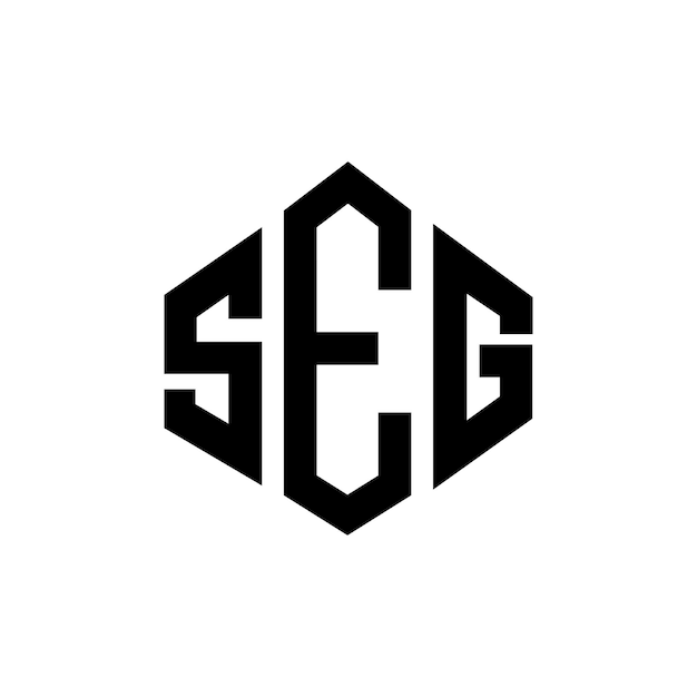 Seg letter logo design with polygon shape seg polygon and cube shape logo design seg hexagon vector logo template белый и черный цвета seg монограмма бизнес и логотип недвижимости