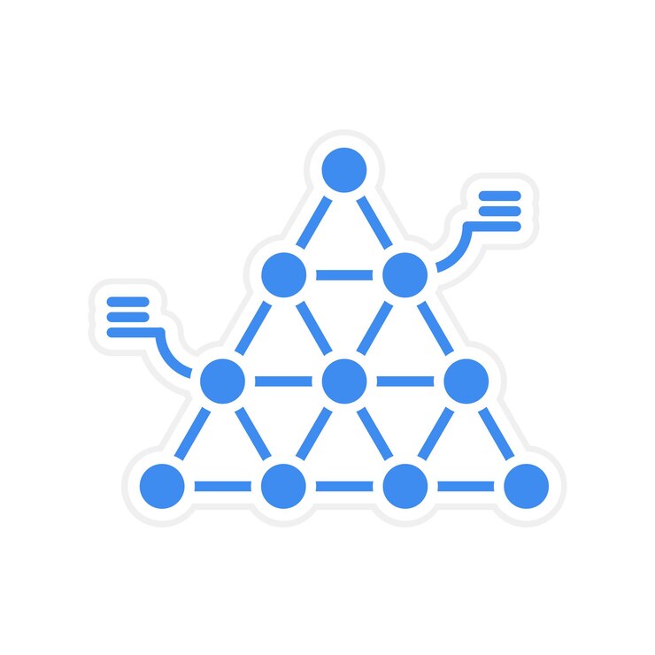 Vector segmented pyramid icon vector image can be used for infographic