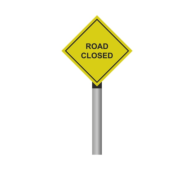 segnale stradale road closed