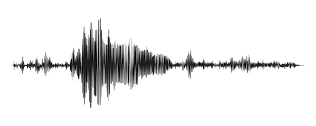 Vector seismograafmeting of leugendetectorgrafiek seismische metingen met gegevensrecord vector