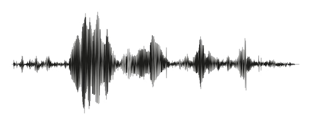 Seismograafmeting of leugendetectorgrafiek seismische metingen met gegevensrecord