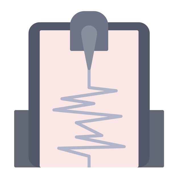 Seismograph Color Illustration