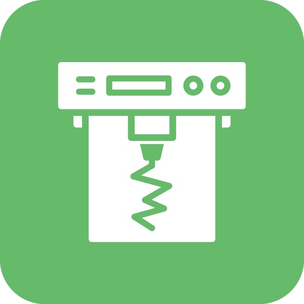 Vector seismograph vector icon illustration of natural disaster iconset