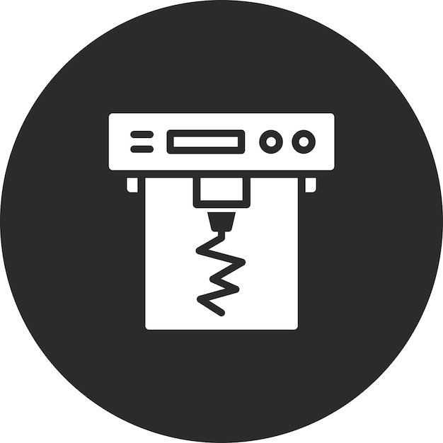 Seismograph vector icon illustration of Natural Disaster iconset