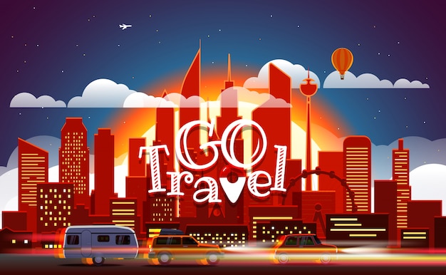 Seizoen reizend concept. Vector illustratie