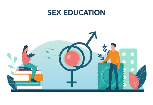 Seksuele opvoeding concept