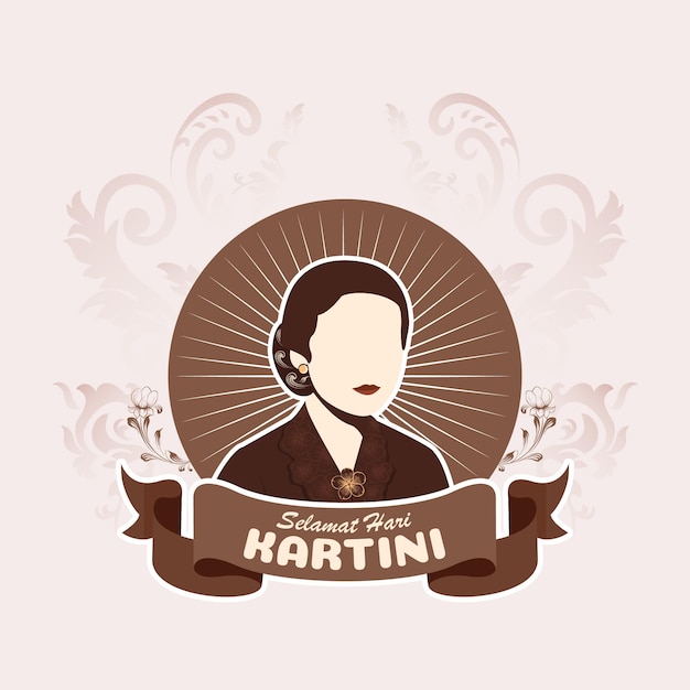 Selamat hari kartini significa happy kartini day kartini è l'eroe femminile indonesiano habis gelap terbitl