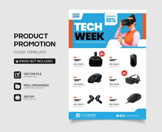 selected gadget product catalog template