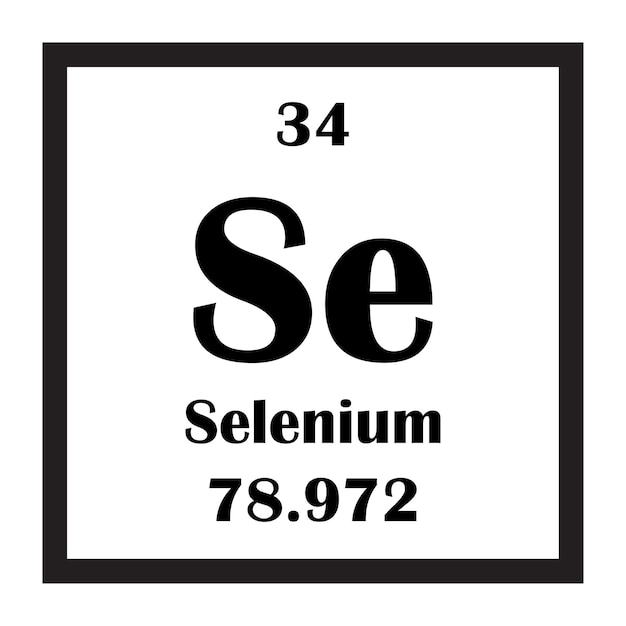 Selenium chemical element icon n