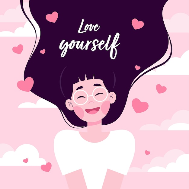 Self care concept. Vector illustration