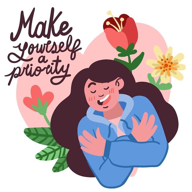 Vector self care concept