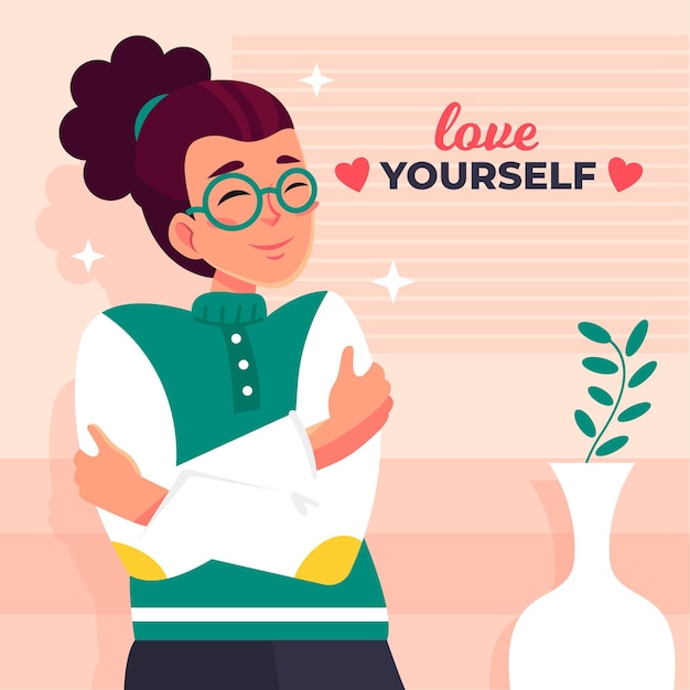 Vector self care illustration concept